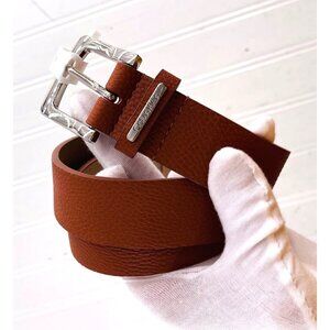 Calvin Klein Mens Brown Synthetic Leather Belt L